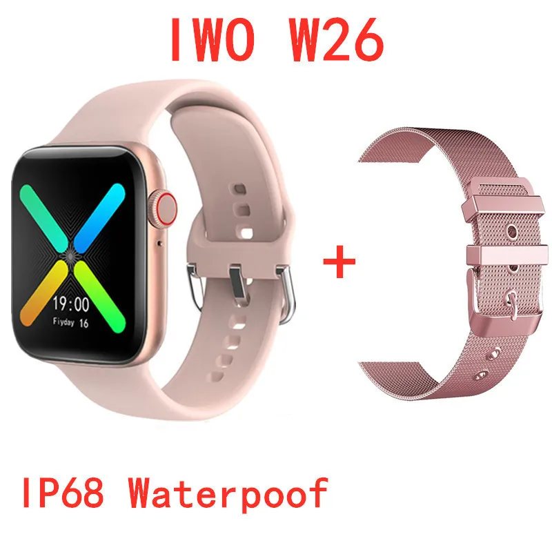 IWO W26 2021 Call IP68 Waterproof Smart Watch Women Fitness Tracker Heart Rate SmartWacth Men Sports For Android IOS