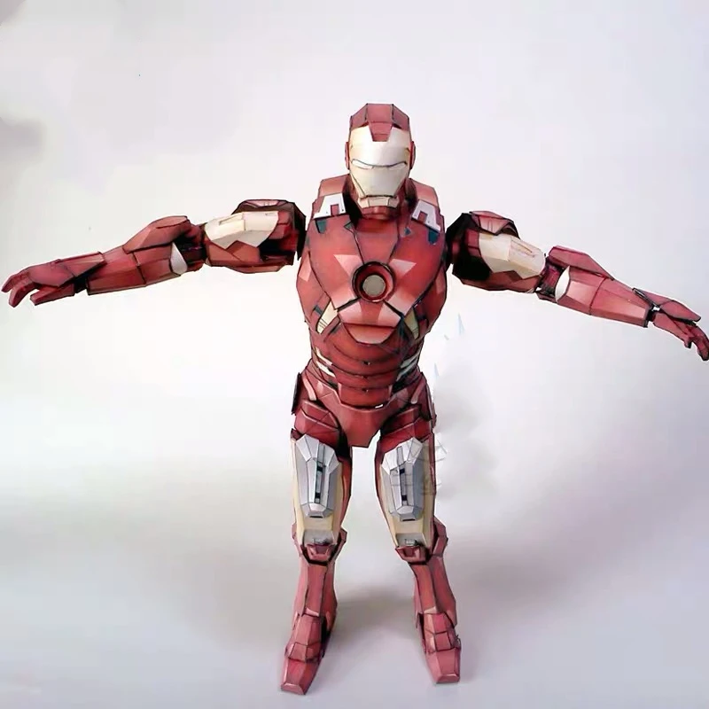 60 см Железный и Стальной человек 3D бумажная модель сделай сам развивающая ручная