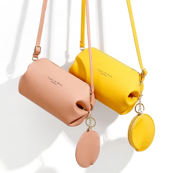 

Mini Crossbody Bags for Women Fashion Round Handbags Women's Bag 2020 PU Leather Small Shoulder Bags Designer Trending Purse