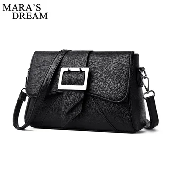 

Mara's Dream 2020 New Spring and Summer Fashion Messenger Bag Middle-aged Lady Retro Simple Solid Color Shoulder Bag