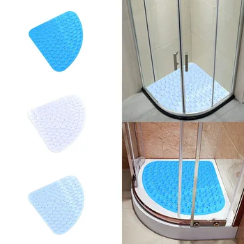 

Anti Slip Mat For Shower Hotel Toilet Fan-Shaped Antiskid Mat Triangle Bath Mat Drain Kitchen Bathroom Accessories High Quantity