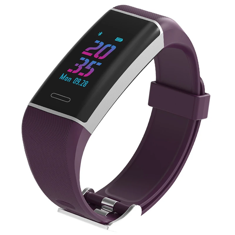 Purple Горячие gps Смарт-часы фитнес-Браслет фитнес-трекер часы отслеживание монитор Водонепроницаемый Шагомер подходит бит смарт-браслет - Цвет: Purple
