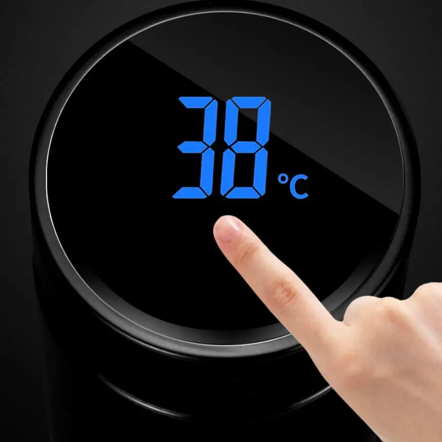 5 Color Temperature Display Thermal Cup 304 Stainless Steel Coffee Tea Hot water Intelligent Insulation Vacuum Flask | Дом и сад