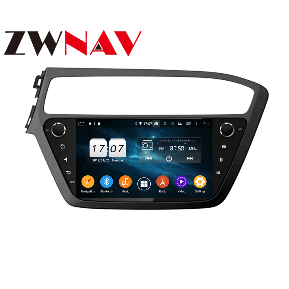 Sale Android 9 4+64G DSP IPS Car Player GPS Navigation For HYUNDAI  I20 2018 Head Unit Multimedia Player Tape Recorder 0