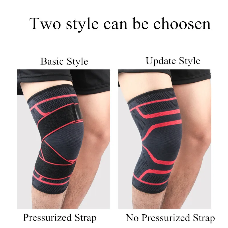 1 PCS Knitted Compression Kneelet Protection Bandage for Basketball Football Volleyball Sport Knee Support Brace Adjustable Belt
