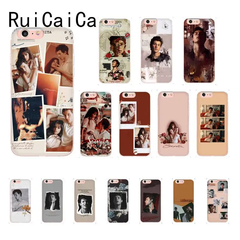 

RuiCaiCa Shawn Mendes Camila Cabello senorita TPU black Phone Case For iPhone 8 7 6 6S Plus X XSMAX 5 5S SE XR 11 11pro 11promax