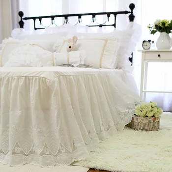 

Top Luxury bedspread for bed American Garden cover bed covers Wedding decorative Lace design Bed sheet decorative couvre lit