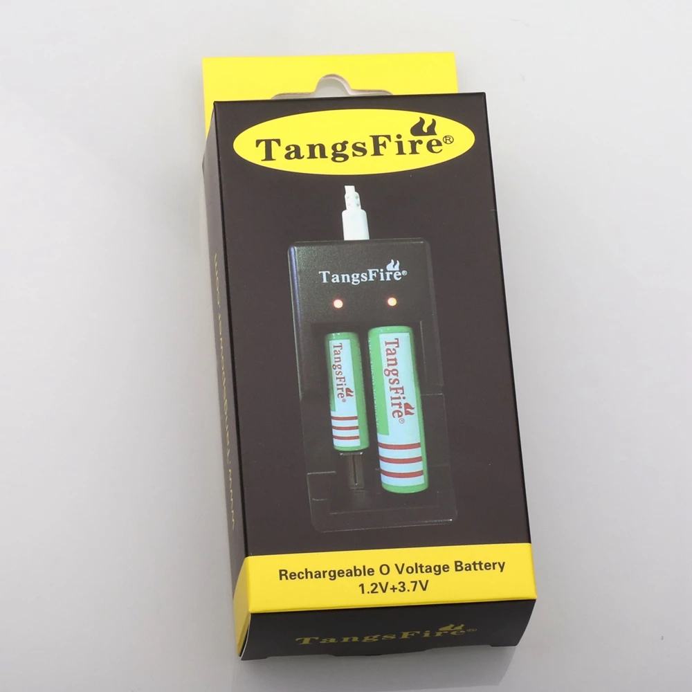 TangsFire 18650 портативный внешний аккумулятор USB зарядное устройство для 18500 17650 16340