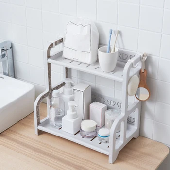 

Kitchen Spice Storage Bathroom Scrub Supplies Storage Floor Countertop Double Storage Storage Rack
