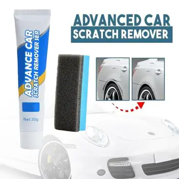

30g Car Scratch Remover Surface Scuff Polish Repair Cream with Sponge Eraser Car Cleaning Retreading Wash Tools Hot Sale