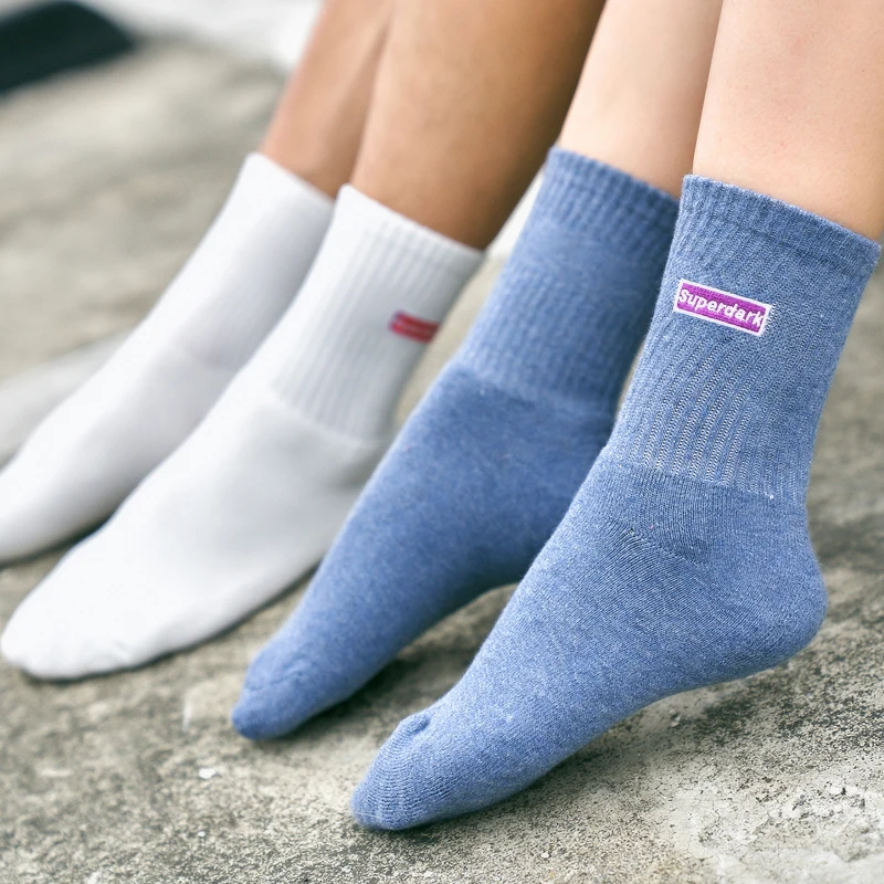 

Autumn/winter Solid color Couple Thickening Cotton towel socks Street Hip hop style Men/Women Sock Multipurpose Terry Long sock