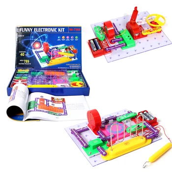 

Smart Electronics Discovery Kit Circuits Electric Block Kit Educational Assembling Science Experiment Toys for Kids