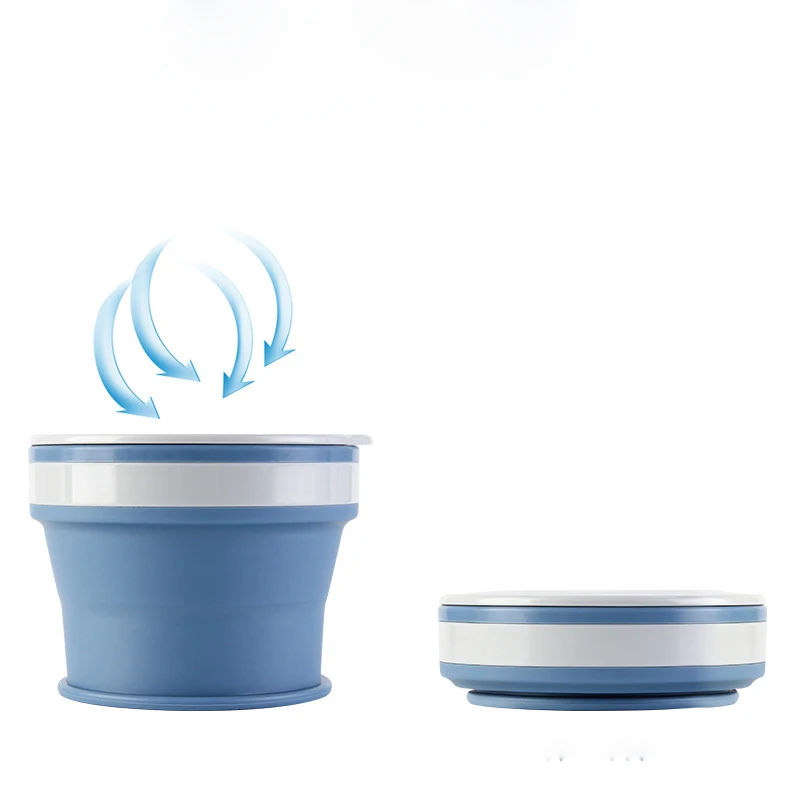 

170ml/270ml/350ml Outdoor Portable Leak Proof Silicone Folding Telescopic Cup Creative Gift