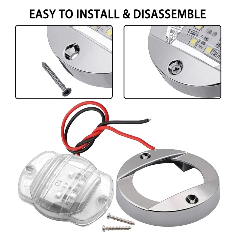 1 Pc 12/24V ؾ Ʈ Ʈ Transom LED  Ʈ /ȭƮ  ĳ ũ Ƿ Ʈ   LED Ʈ
