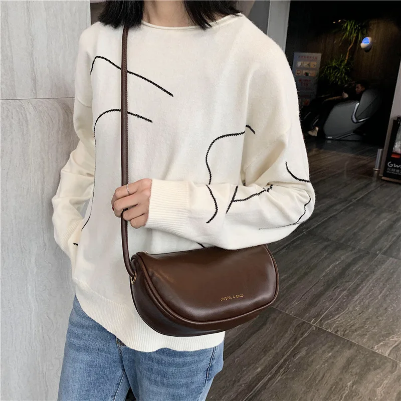 

France Non-mainstream Bag Spring 2020 Korean-style Western Style Versatile Dumpling Bag Hobos Fashion Shoulder Bag Fashion
