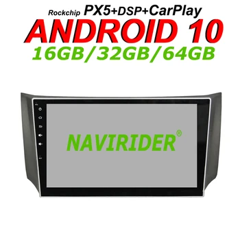 

Navirider GPS navigation For Nissan Sentra Sylphy full touch 10.1" Car android 10 8core 64gb rom radio bluetooth player stereo