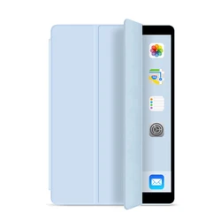 Premium Silicone Smart Cover for iPad Mini - Universal Fit (Ice Blue)