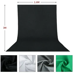2pcs 1.6Mx2/3M Photography Photo Studio Simple Background Backdrop Non-woven Solid Color Green Screen Chromakey Cloth 4 Colors 2pcs 1.6Mx2/3M Photography Photo Studio Simple Background Backdrop Non-woven Solid Color Green Screen Chromakey Cloth 4 Colors