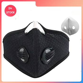 

Anti-cold anti-influenza Face mask reusable cotton latticed valve to breathe stylish respirator with carbon filter fitness mask