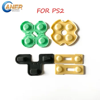 

10 Sets Conductive Rubber Pads Silicone Buttons Contact Replacement For Play Station 2 for PS2 controller