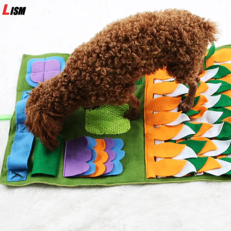 

Detachable Pet Sniffing Training Mat Pet Dog Snuffle Mats Blanket Fleece Pads Dog Mat Relieve Stress Pet Nose Pad Puzzle Toy