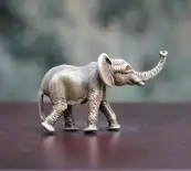 

Chinese Bronze Copper Lucky Elephant Auspicious Beast Fengshui Animal Statue