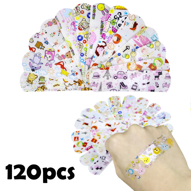 Aid Bandages Medical-Patch First-Band Wound Transparent Kids Waterproof Cute for Breathable