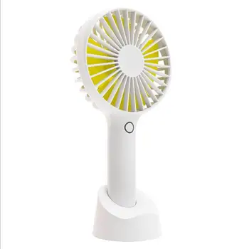 

Handheld Fan, Personal Fan Mini, Hands Free Fan Rechargeable, 4 Wind Speeds Can Used As USB Desk Fan with Stand Base