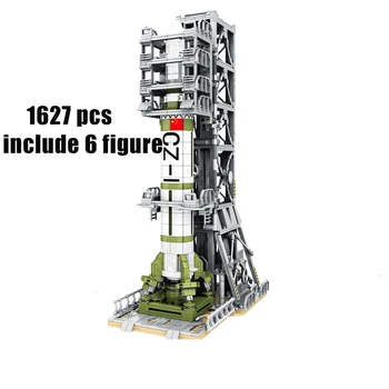 

new Cosmonaut Ideas Creator Series China Space Satellite launch Building Blocks Kit Bricks Classic Model Kids Toys For Children
