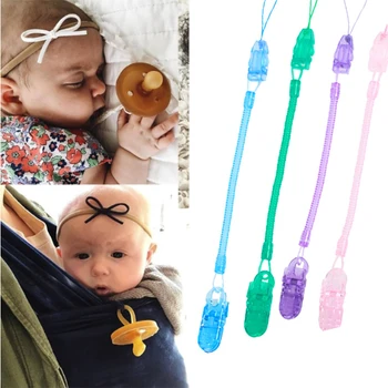 

Ephex Friendly Pacifiers Chain Baby Pacifier Clip Dummy Nipple Unisex Pacifier Holder Convenient Strap Feeding Soother