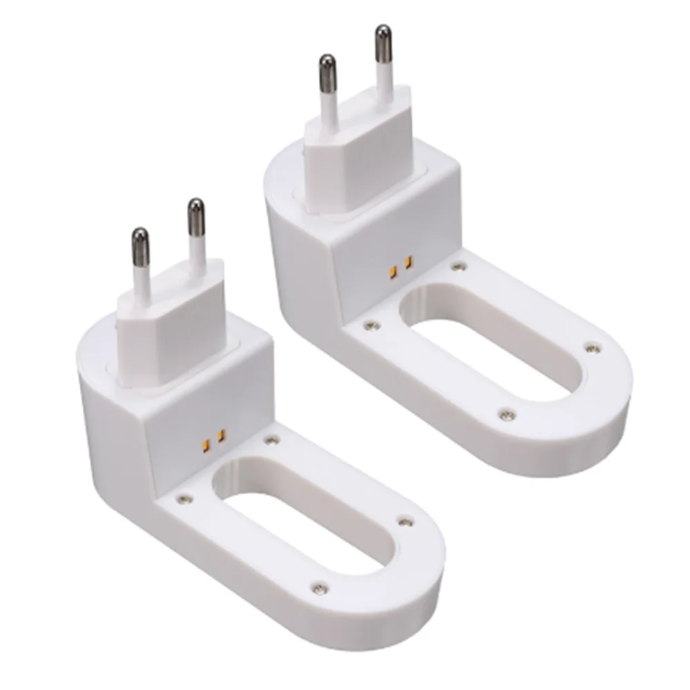 Warm White LED Night Light 2pcs Plug-in Night Lights Dusk to Dawn Sensor for Bedroom Bathroom Kitchen Corridor Stairs EU/US Plug