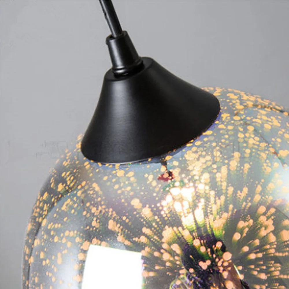 Coquimbo 3D фейерверк стеклянный подвесной светильник красочный подвесной стеклянный шар лампа для отеля гостиной столовой подвесной светильник