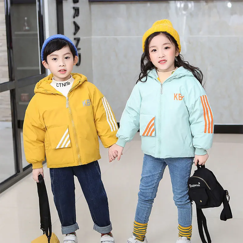 

2020 new children's Korean down jacket boys and girls middle and small children baby thick winter jacket tide