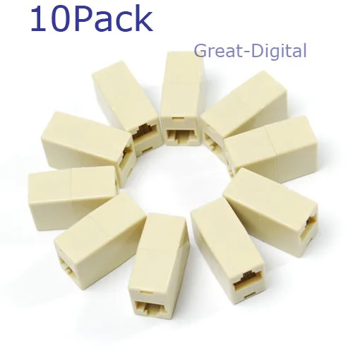 Adaptador de conector Ethernet de red RJ45 CAT5 CAT5E