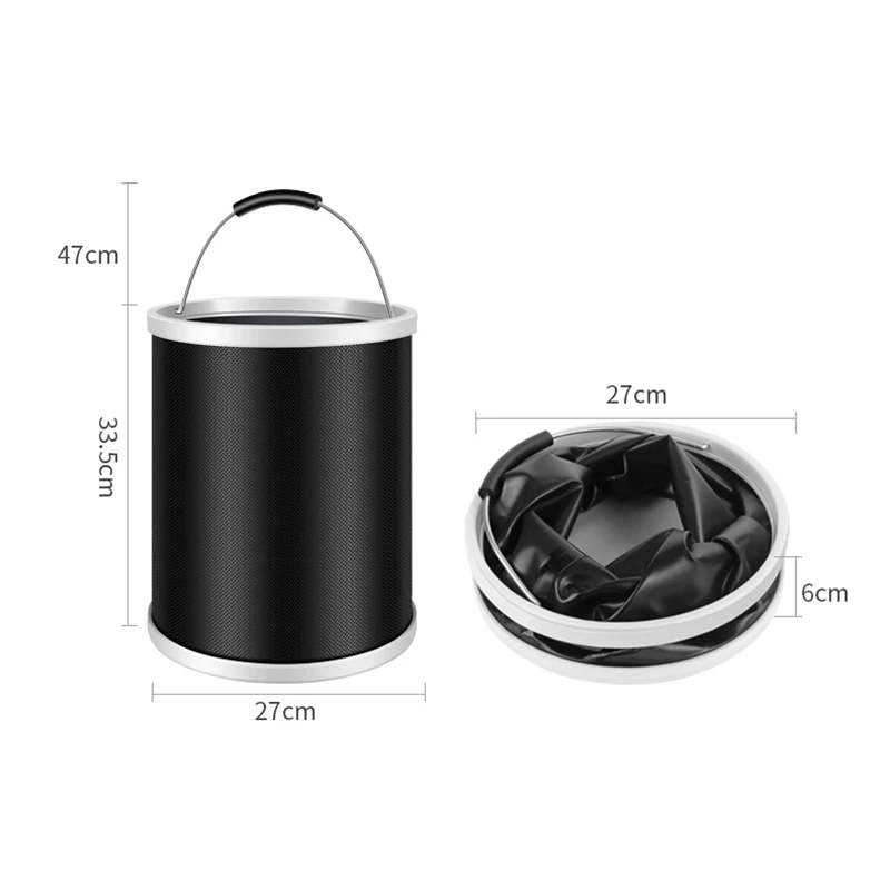 20L Thickening Portable Folding Bucket Outdoor Camping Fishing Bucket Car Storage Container Car Wash Mop Cleaning Tool folding bucket water bucket car wash bucket