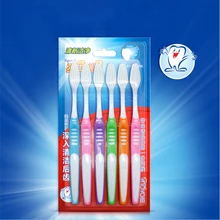 6 шт./упак. мягкий Зубная щётка для взрослых Силиконовые Рот чистый Антибактериальный уход Зубная щётка для личного Уход за полостью рта свежее дыхание зубная щетка