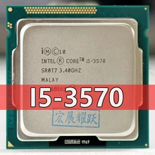 Processeur Intel Core i5-3570, 3,4 GHz, 6 Mo de cache, 4 cœurs, LGA 1155, pour ordinateur de bureau