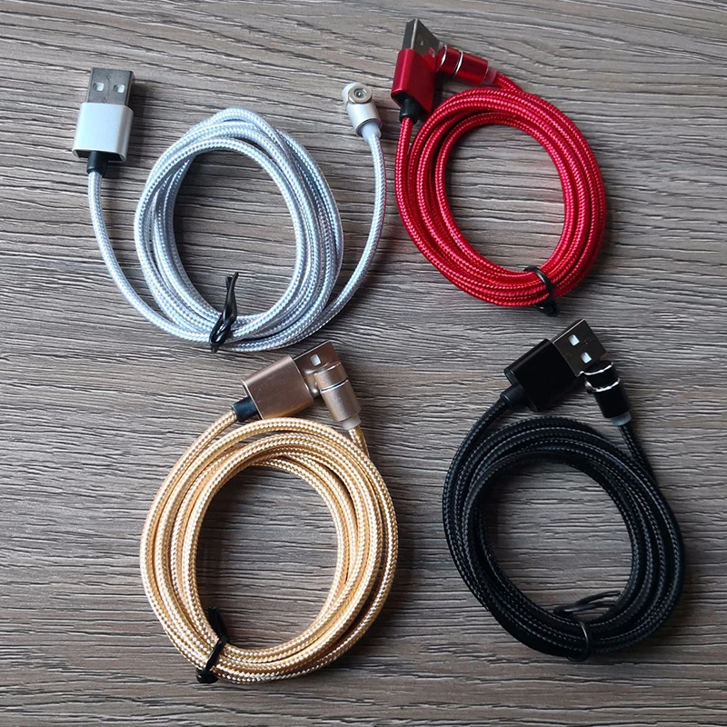Магнитный зарядный кабель 2A Быстрая зарядка micro usb type C кабели для мобильных телефонов Android micro usb нейлоновый шнур 1 м