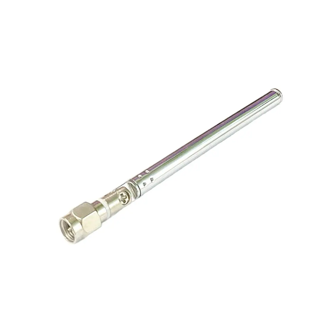 1PC Replacement 10cm 5 Sections Telescopic Antenna SMA Male Connector Total 300mm for Radio TV DIY NEW