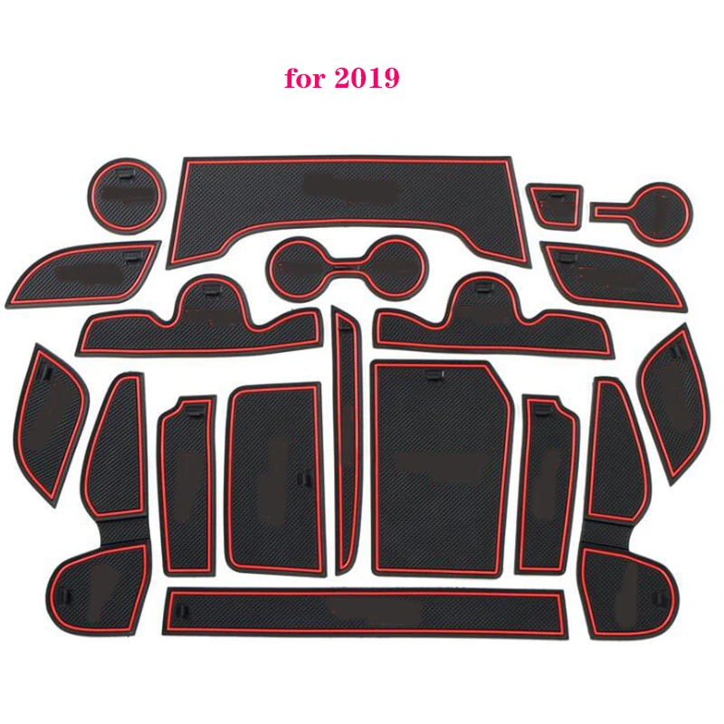 Per Hyundai Tucson 2015 2016 2017 2018 2019 Car Gate Slot Antiscivolo Cup Pad Porta Groove Mats Car-Styling Decorazione Interna