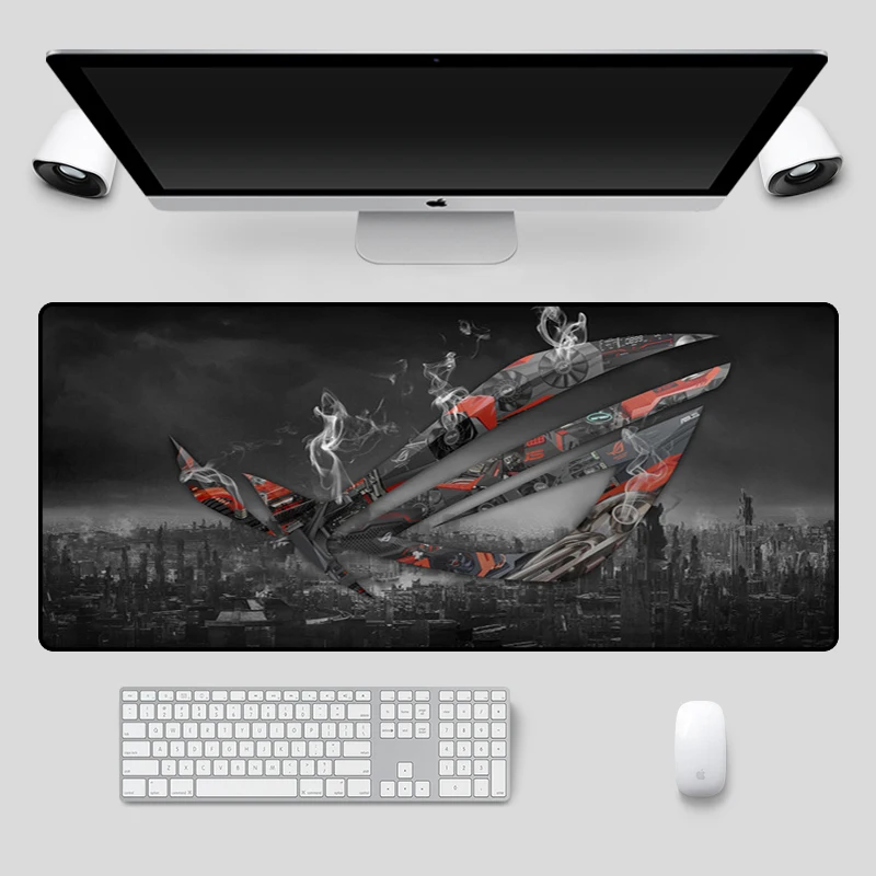 Мода 90x40 см большой ASUS игровой коврик для мыши Республика геймеров Клавиатура Pad Блокировка резиновая прокладка стол для портативного компьютера ноутбука коврик
