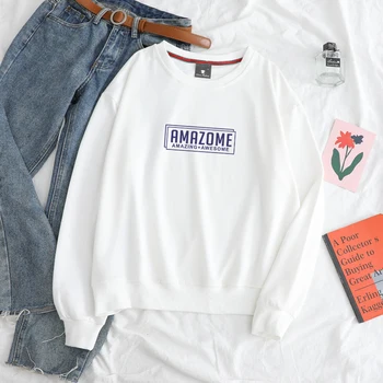 

Casual Amazome Harajuku Men Women Sweatshir Amazing Awesome Printing Fashion Hip Hop Basic Hoodies streetwear For Winter