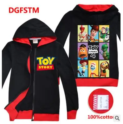 Toy Story/Детские толстовки с героями мультфильмов для маленьких мальчиков и девочек, с изображением Базза Лайтера, милые толстовки для маленьких девочек с изображением Вуди, полиции, Джесси