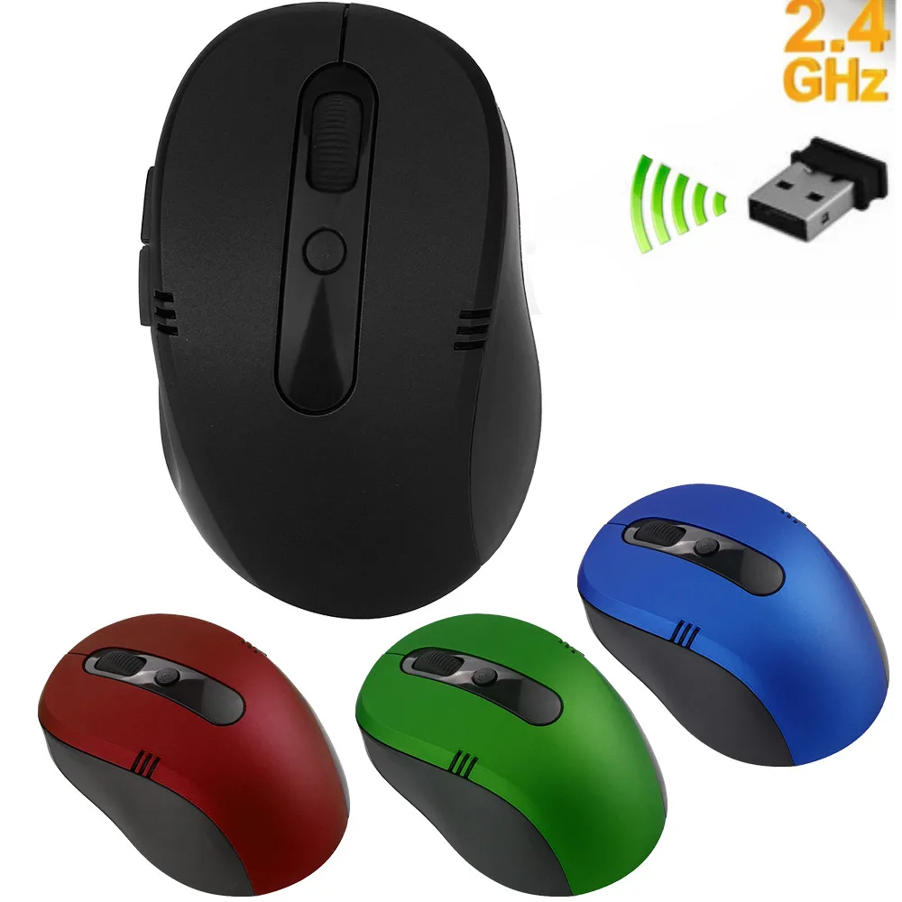 

Energy Saving Mouse Auto Power Off Plug & Play connection Wireless Mouse Cordless Optical Scroll 2.4GHZ Mouse PC Compute