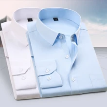 Большие размеры Longo Da Luva Dos Homens Camisas de Vestido Camisa do Desgaste формальный De Trabalho De Escritório de Negócios de Moda Ma
