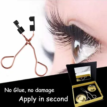 

Quantum 1 Pairs Magnet False Eyelashes Set Magnetic Eyelash Curler Soft Magnetic Eyelashes Set Easy To Wear Magnetic Lashes Set