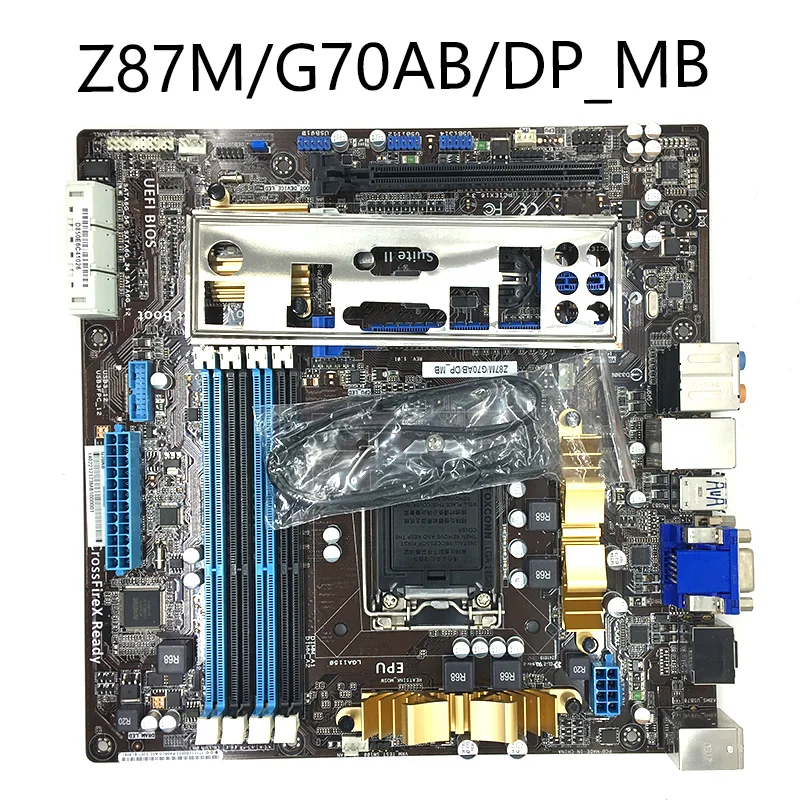 Материнская плата для ASUS Z87M/G70AB/DP_MB LGA1150 Z87 DDR3 | Электроника