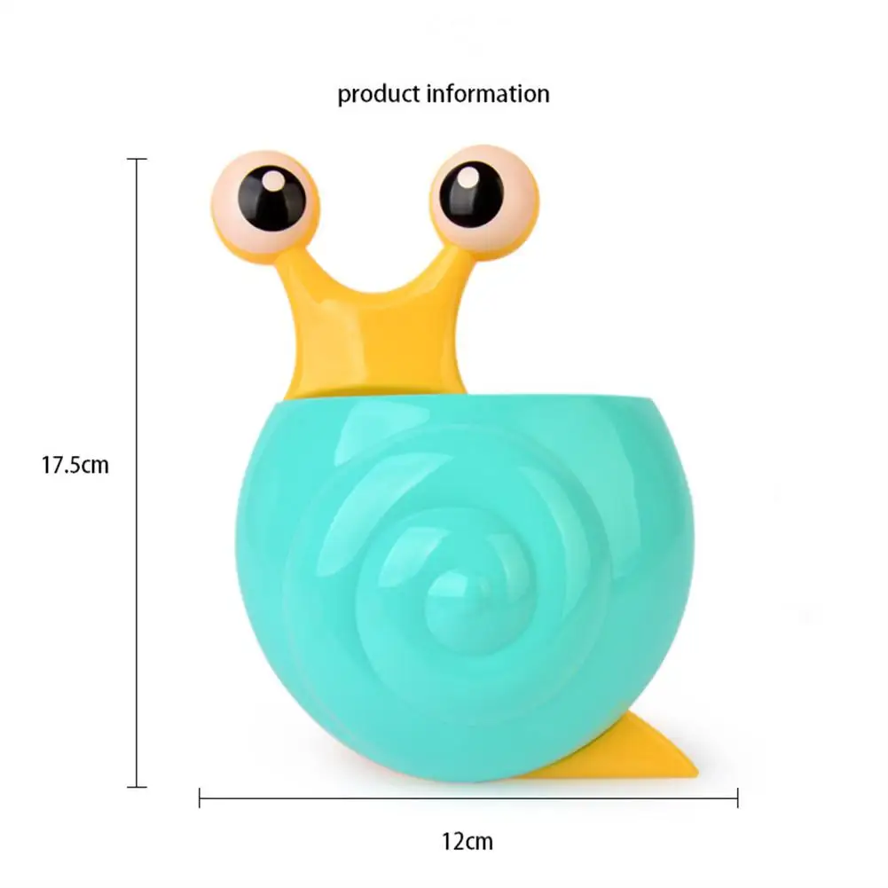TWISTER. CK детская мультяшная Улитка формованный держатель для зубной щетки с присоской для ванной комнаты мультяшная Улитка присоска держатель зубной щетки