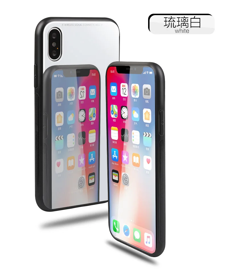 Закаленное стекло чехол для iPhone 7 8 6 6s Plus высококачественная прозрачная Мягкая силиконовая стеклянная крышка для iPhone 11 Pro X XR XS Max чехлы