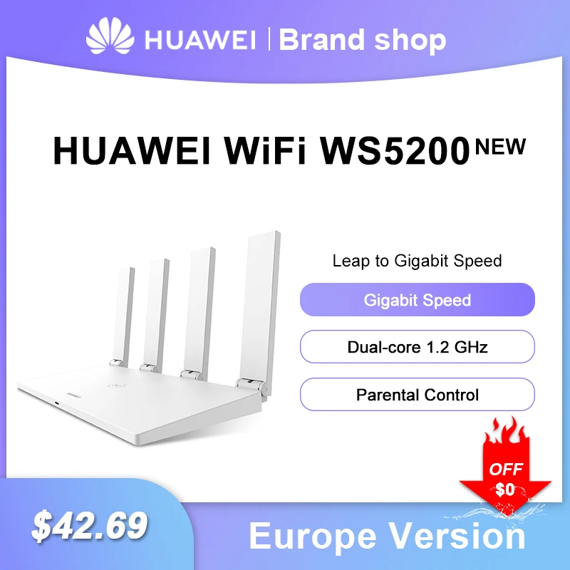 Huawei WS5200 V3 router Dual-core smart home Router Extender WiFi Network Repeater Access 5G dual-band smart Signal Amplifier wifi amplifier 5g